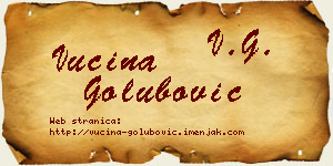 Vucina Golubović vizit kartica
